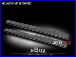6 OE Aluminum Steel Black Side Step Running Boards 07-18 Silverado Ext/Double