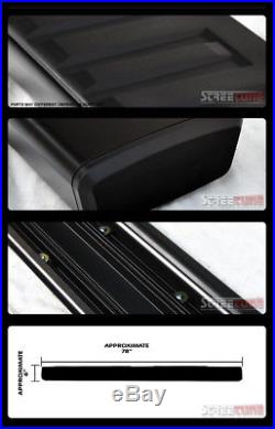 6 OE Aluminum Steel Black Side Step Running Boards 07-18 Silverado Ext/Double