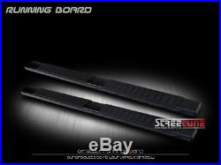 6 OE Aluminum Steel Black Side Step Running Boards 07-18 Silverado/Sierra Crew
