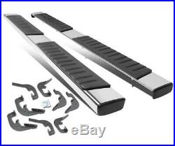 6 OE Style Chrome Side Step Running Boards For 2019+ Silverado Sierra Crew Cab