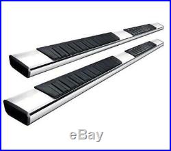 6 OE Style Chrome Side Step Running Boards For 2019+ Silverado Sierra Crew Cab