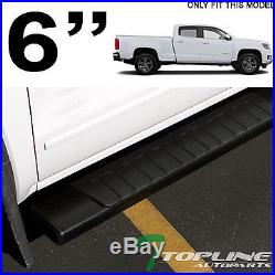 6 Oe Style Aluminum Blk Side Step Running Boards 2015-2018 Colorado/canyon Crew