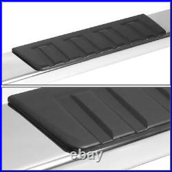 6 Polished Nerf Bar Side Step Running Boards For 19-21 Chevy Silverado Crew Cab
