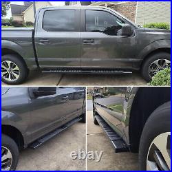 6 Running Board H For 15-25 Colorado/GMC Canyon Crew Cab BLK Side Step Nerf Bar