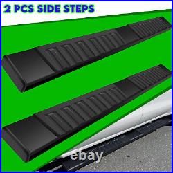 6 Running Board H For 15-25 Colorado/GMC Canyon Crew Cab BLK Side Step Nerf Bar