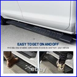 6 Running Board H For 15-26 Colorado/GMC Canyon Crew Cab BLK Side Step Nerf Bar