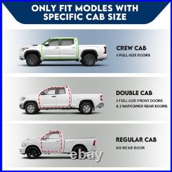 6 Running Board H For 15-26 Colorado/GMC Canyon Crew Cab BLK Side Step Nerf Bar