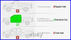 6 Running Board Side Step Polished For 88-98 Chevy GMC CK Pickup Extended Cab