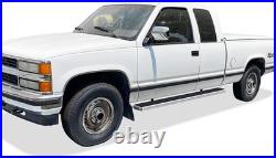 6 Running Board Side Step Polished For 88-98 Chevy GMC CK Pickup Extended Cab
