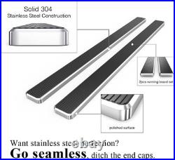 6 Running Board Side Step Polished For 88-98 Chevy GMC CK Pickup Extended Cab