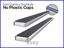 6 Running Board Side Step Polished For 88-98 Chevy GMC CK Pickup Extended Cab