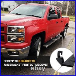 6 Running Boards Compatible with 07-18 Chevy Silverado/GMC Sierra 1500 Crew