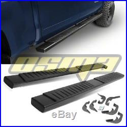 6 Running Boards For 07-18 Silverado/Sierra Extended Double Cab Black Side Step