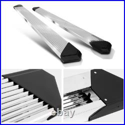 6 SS Pleated Nerf Step Bar Running Boards for 07-19 Silverado Sierra Crew Cab