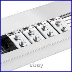 6 SS Pleated Nerf Step Bar Running Boards for 07-19 Silverado Sierra Crew Cab