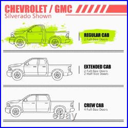 6 Step Bar Running Boards for Silverado Sierra Pickup Truck Regular Cab 19-25