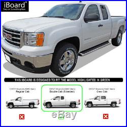 6 iBoard Running Boards Fit 99-07 Silverado Sierra Extended Cab