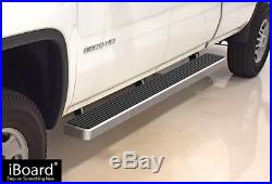 6 iBoard Running Boards Nerf Bars Fit 07-18 Chevy Silverado GMC Sierra Crew Cab