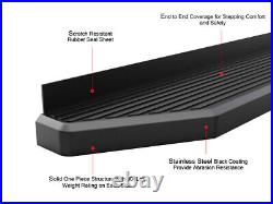 APS Black Running Boards Fit 19-24 Chevy Silverado GMC Sierra Crew Cab