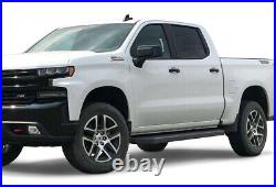 APS Black Running Boards Fit 19-24 Chevy Silverado GMC Sierra Crew Cab