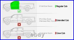 APS Black Running Boards Fit 19-25 Silverado Sierra Regular Cab