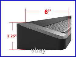 APS Black Running Boards Fit 19-25 Silverado Sierra Regular Cab