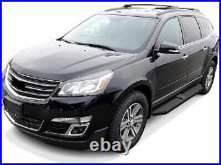 APS Black Running Boards Style Fit 07-17 Chevy Traverse Buick Enclave