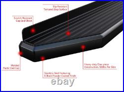 APS Black Running Boards Style Fit 18-23 Chevy Traverse