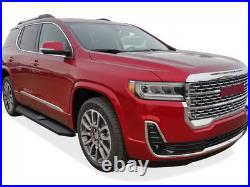 APS Black Running Boards Style Fit 18-23 Chevy Traverse