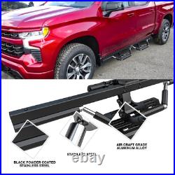 APS Power Running Boards Fit 22-24 Chevy Silverado GMC Sierra Crew Cab APS Power Running Boards Fit 22-24 Chevy Silverado GMC Sierra Crew Cab