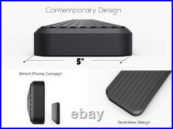 APS Running Boards 5-inch Matte Black Fit 07-18 Silverado Sierra Regular Cab