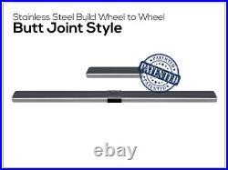 APS Running Boards 5 inches Silver Fit 03-24 Chevy Express GMC Savana