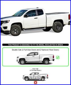 APS Running Boards 6 inches Fit 15-25 Colorado Canyon Extended Cab