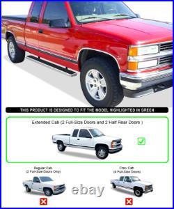 APS Running Boards 6 inches Fit 88-98 Chevy GMC CK Pickup 2Dr Extended Cab