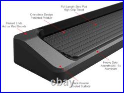 APS Running Boards 6 inches Matte Black Fit 03-25 Chevy Express GMC Savana