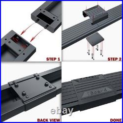APS Running Boards 6 inches Matte Black Fit 03-26 Chevy Express GMC Savana