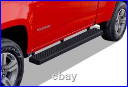 APS Running Boards 6in Black Fit 15-24 Chevy Colorado GMC Canyon Extended Cab