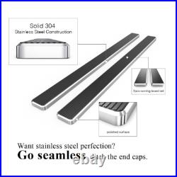 APS Stainless Steel 5in Running Boards Fit 21-25 Chevy Suburban