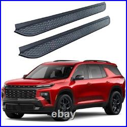 Aluminum 2Pcs Fit for Chevrolet Traverse 2024-2026 Running Boards Side Step