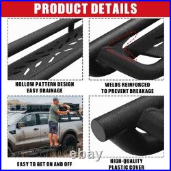 BXWQ Running Boards FOR 15-26 Colorado/Canyon Crew Cab Side Steps BLK Nerf Bars