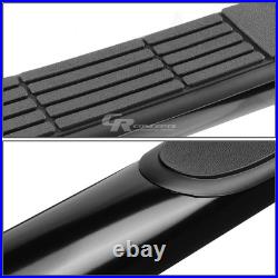Black 3 Side Step Nerf Board For 99-19 Chevy/gmc Silverado/sierra Extended Cab