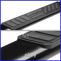 Black 5 Oval Step Nerf Bar For 99-14 Chevy/gmc Silverado/sierra Extended Cab