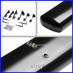 Black 5 Oval Step Nerf Bar Running Boards For 99-14 Chevy Silverado Crew Cab