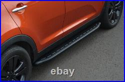 Black Aluminium Side Steps Bars Running Boards To Fit Chevrolet Captiva (2006+)