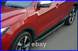 Black Aluminium Side Steps Bars Running Boards To Fit Chevrolet Captiva (2006+)