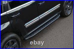 Black Aluminium Side Steps Bars Running Boards To Fit Chevrolet Captiva (2006+)