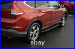 Black Aluminium Side Steps Bars Running Boards To Fit Chevrolet Captiva (2006+)