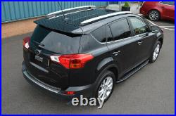 Black Aluminium Side Steps Bars Running Boards To Fit Chevrolet Captiva (2006+)