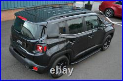 Black Aluminium Side Steps Bars Running Boards To Fit Chevrolet Captiva (2006+)