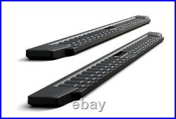 Black Blow Molding Running Boards For 15-22 Chevy Colorado GMC Canyon Crew Cab